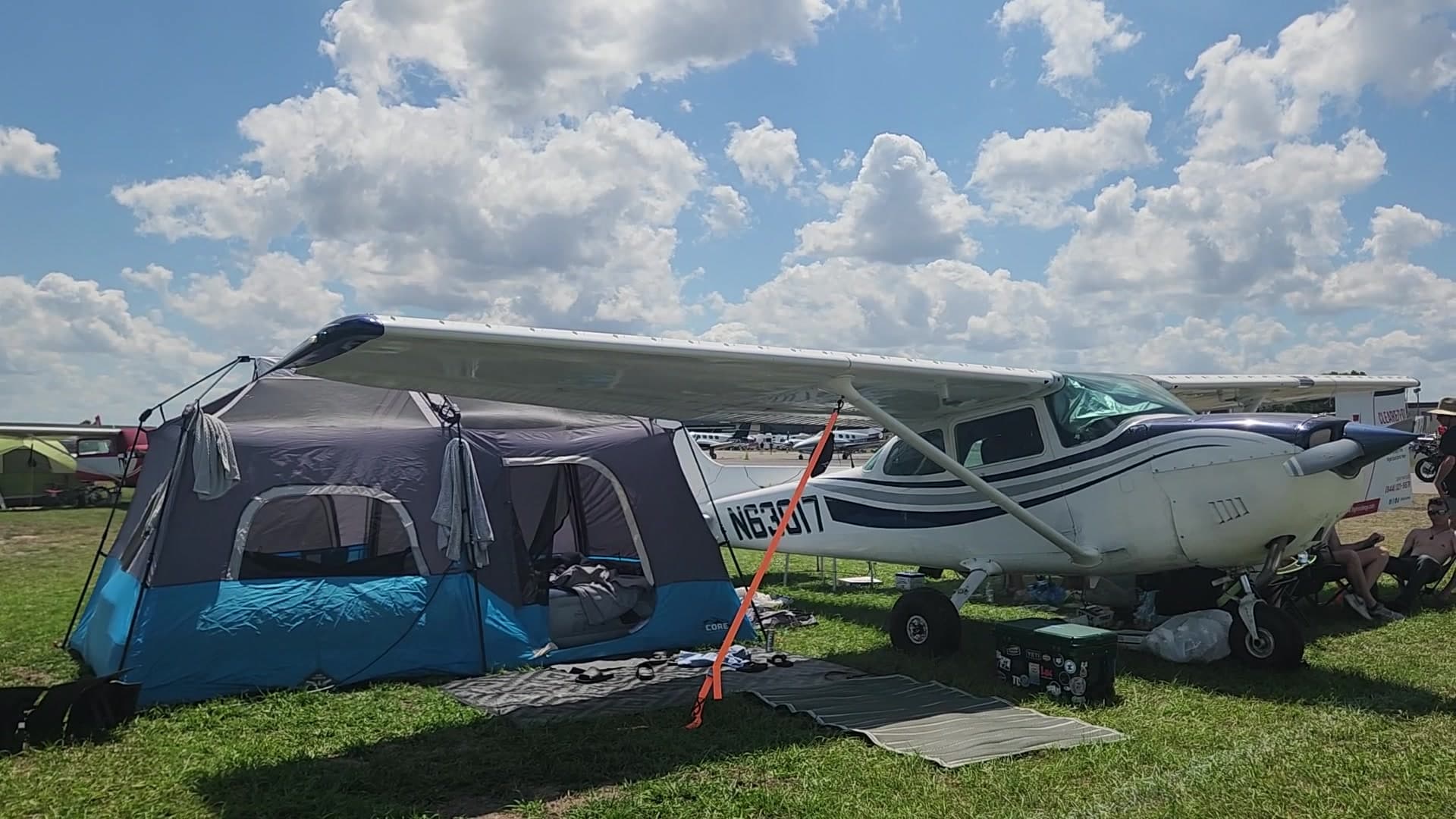 N63017 — Cessna 172/182-class high-wing single-engine piston at Lakeland Linder Intl