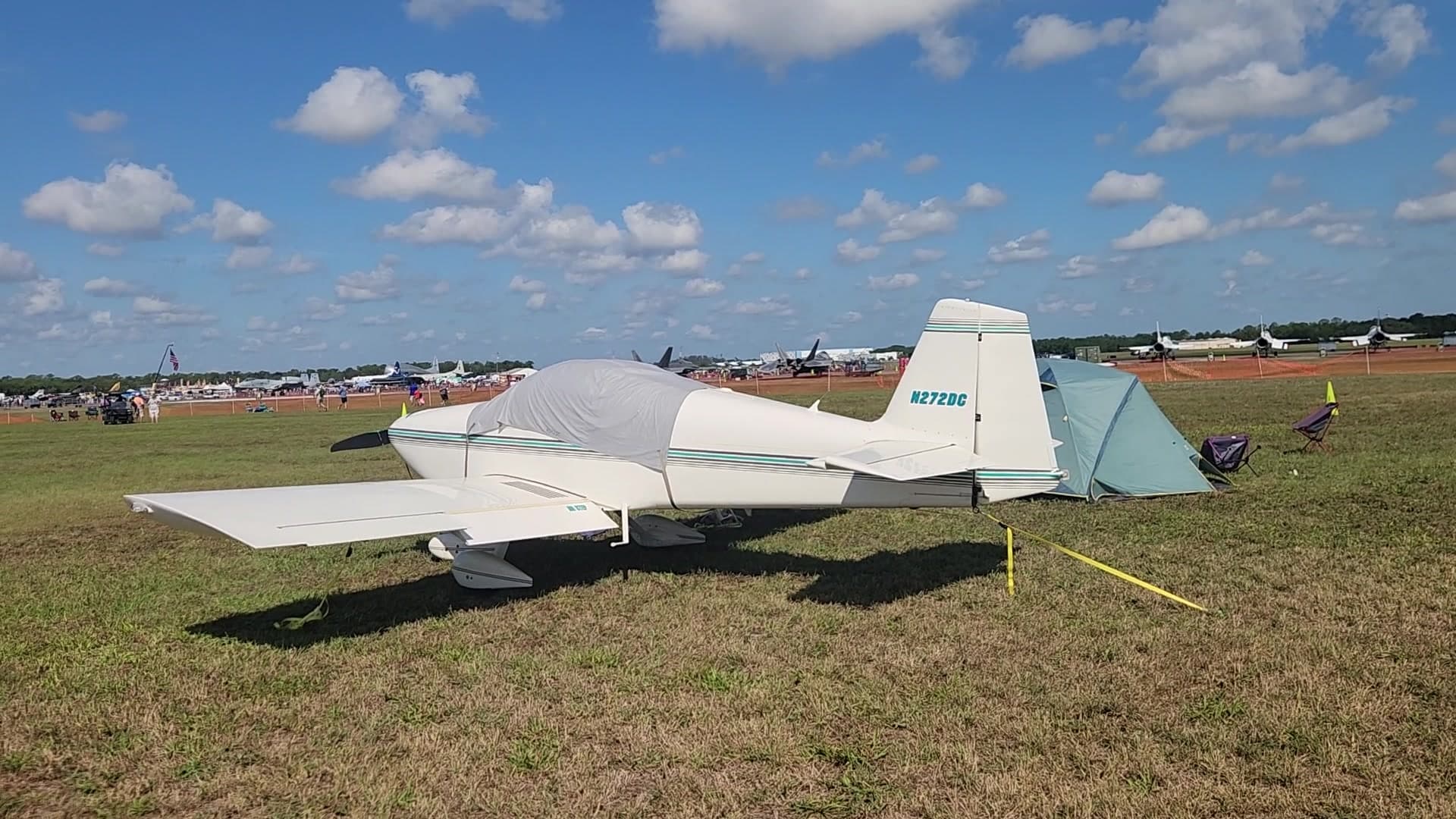 N272DG — Experimental homebuilt low-wing single-engine piston, possibly an RV-series aircraft at Lakeland Linder Intl